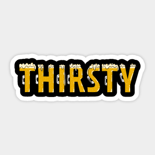 Thirsty Sticker